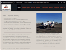 Tablet Screenshot of kingairacademy.com